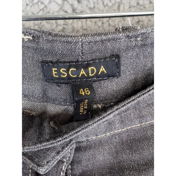 ESCADA Women's Size 46 US 18 Gray Straight Leg Slacks Dress - Picture 8 of 11